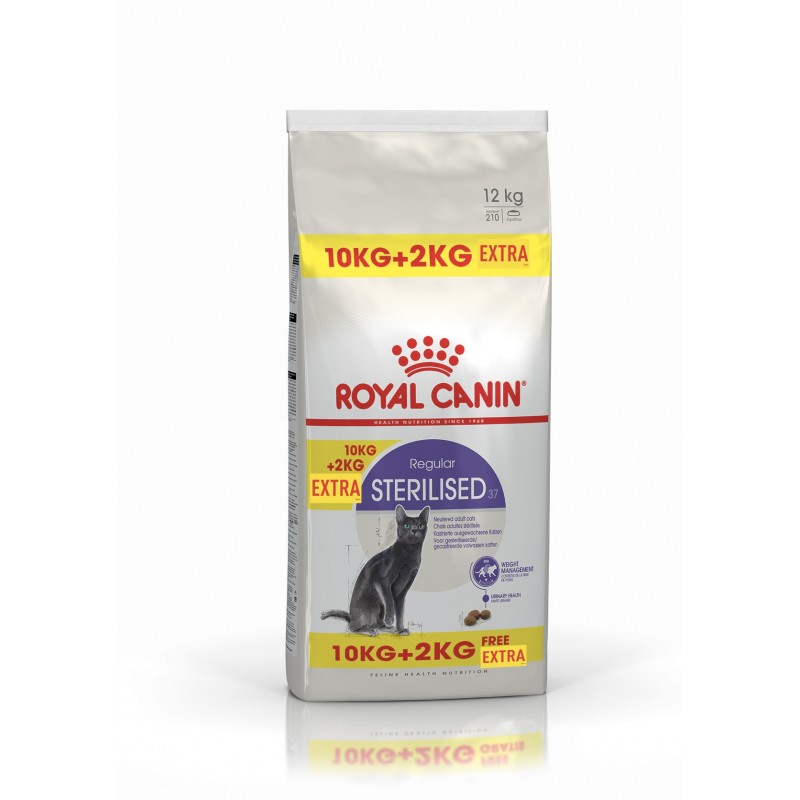 Sterilised 37 Croquettes Chat 10 Kg 2 Kg Offerts Chats Royal Canin Kiriel